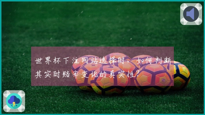 世界杯下注网站选择时，如何判断其实时赔率变化的真实性？